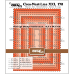Crea-Nest-Lies XXL #173 Rectangles with Postage Stamp Border, Stanze - Crealies