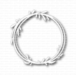 Doodled Wreath, Stanze - Gummiapan