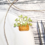 Erdbeerpflanze, Stanze - Gummiapan