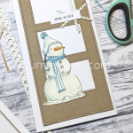 Schneemann, Stanze - Gummiapan