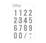 Numbers Gilmo Big Striped, Clearstamp - DLS Design