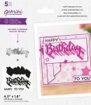 Happy Birthday To You, Stempel- & Stanzenset - Gemini