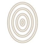 Essential Duo Lines Glimmer Ovals - Spellbinders