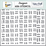 Stitched Pattern, Schablone - Echo Park