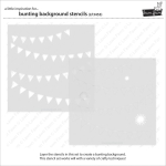 Bunting Background Clippings, Schablone - Lawn Fawn