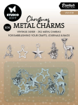 Metal Charms Christmas, Vintage Silver Elements - Studiolight