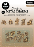Metal Charms Christmas, Vintage Gold Christmas Elements - Studiolight