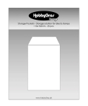 Storage Pockets 11 x 15,5 cm - HobbyGros