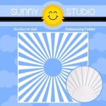 Sunburst 6x6 Embossing Folder - Sunny Studio Stamps